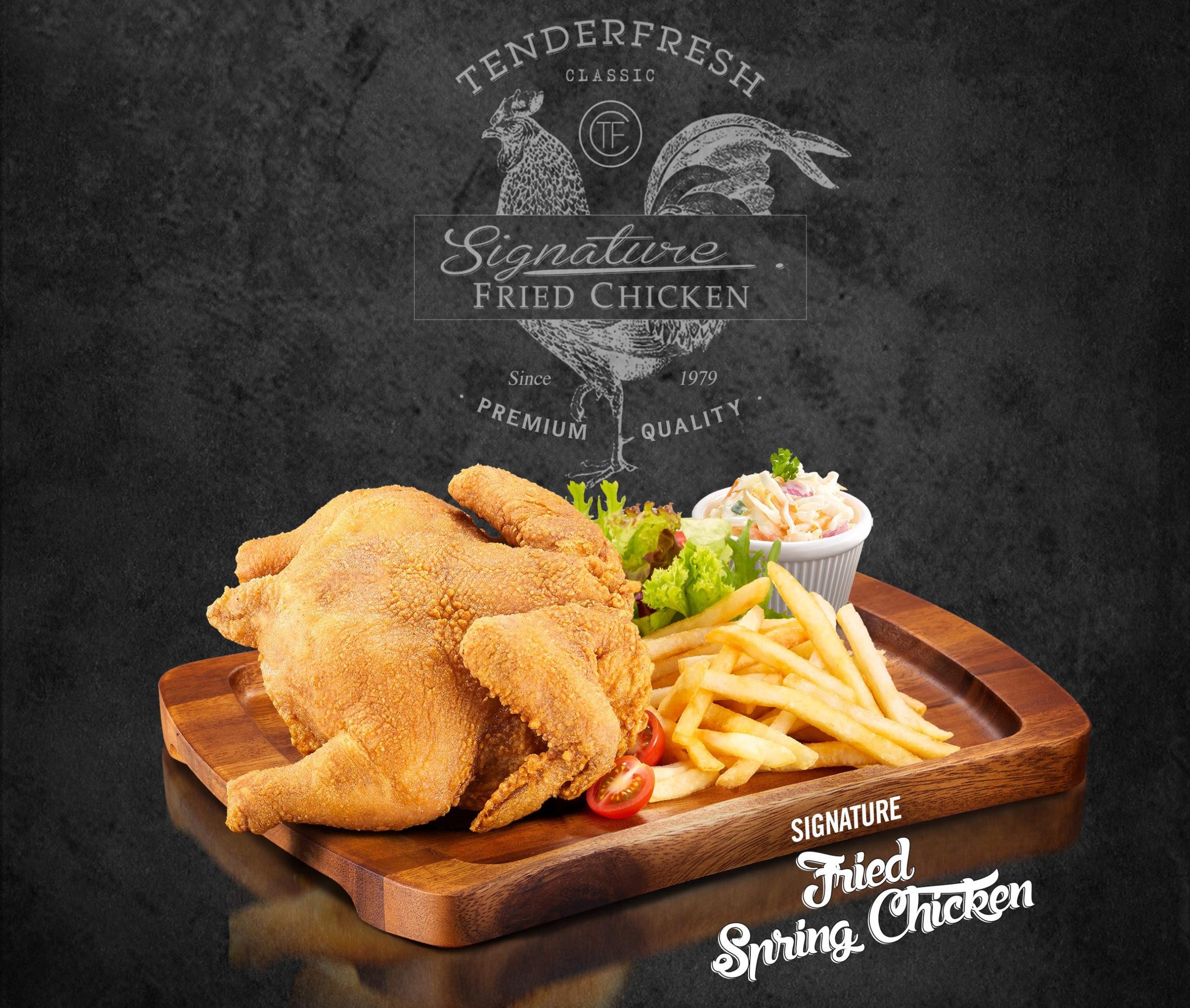 TF Signature fried Chicken (TF logo)