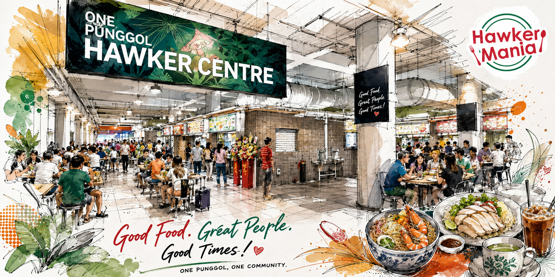 ONE Punggol Hawker Centre_ Hawkermania